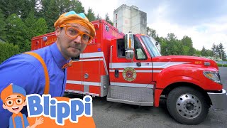 Blippi Visits a Firetruck Station  Learning Videos For Kids  Education Show For Toddlers [upl. by Acissev]