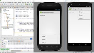 Display OptionsMenu in FragmentActivity [upl. by Allix]