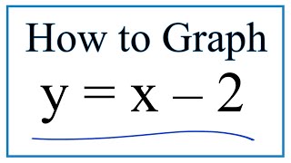 How to Graph the Equation y  x  2 [upl. by Zoilla]