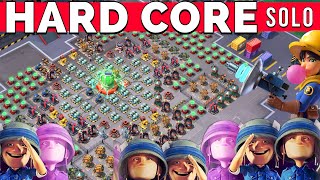 a SOLO on HARD CORE  280 force points 😳 the best BOOM BEACH gameplayoperation attack strategytips [upl. by Anilef]