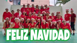 FELIZ NAVIDAD  Dance Workout with Awrabelles [upl. by Aivatra]