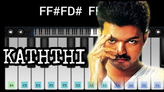 Kaththi BGM  Sword of Destiny  Vijay  Anirudh  Piano Notes  Keyboard Keys [upl. by Ayerdna877]