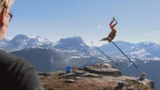 Base jump goes horribly wrong in Norway [upl. by Maffa]