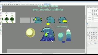 Creature Art Inkscape Timelapse  Goopling [upl. by Irrol]