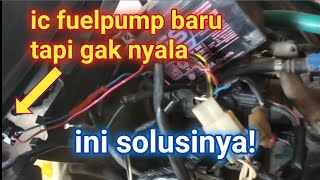 ARUS LISTRIK NEGATIF HILANG DI IC FUEL PUMP MIO J YAMAHA SOUL GT [upl. by Ynnahc52]