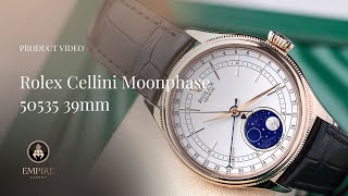 Rolex Cellini Moonphase Everose Gold 50535 39mm  Chiếc Đồng Hồ Với Lịch Tuần Trăng Ấn Tượng [upl. by Davenport]