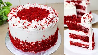 Red Velvet Cake Recipe With Cream Cheese Frosting  Easy Red Velvet Cake With Cup Measurements [upl. by Zellner91]