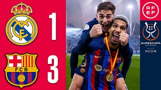 Resumen Supercopa de España  Real Madrid 13 FC Barcelona  Final [upl. by Hal]