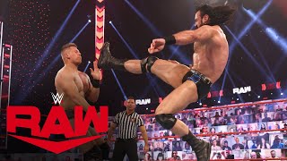 Drew McIntyre vs The Miz Raw Mar 15 2021 [upl. by Ytsud]