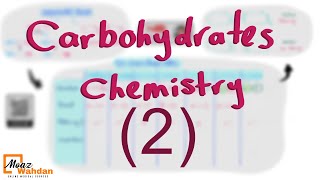 Carbohydrates Chemistry part 2  Moaz Wahdan [upl. by Pepito]