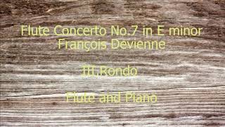 FDevienne Flute Concerto No7 in E Minor Ⅲ Ronde FluteampPiano [upl. by Annorah]