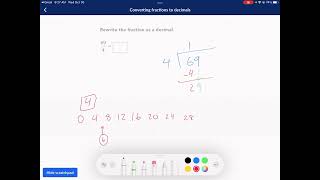 Khan Academy Tutorial Converting fractions to decimals [upl. by Alix]