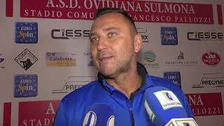 Eccellenza Abruzzo 10° giornata  Ovidiana Sulmona  Lanciano FC 12 Le interviste post gara [upl. by Oys43]