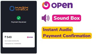 Openmoney sound box  Openmoney payment speaker  Openmoney payment gateway [upl. by Milas]