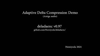 Adaptive Delta sound compressor demo [upl. by Galer]