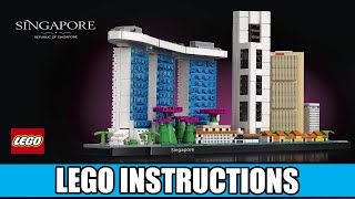 LEGO Instructions  Architecture  21057  Singapore [upl. by Ynattyrb81]