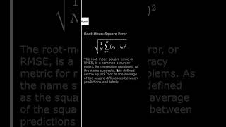RootMeanSquare Error [upl. by Yllop]