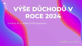 Výše důchodů v roce 2024 [upl. by Palm]