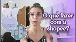 Miolo com frases por página  Shopee cada vez pior  Planner Reposicionável  Muita correria [upl. by Demp438]