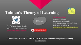 Tolmans theory of learning [upl. by Malka]