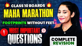 Class 10 Board 2024  Complete English Literature Maha Marathon✅  Footprints Without Feet [upl. by Anaitsirhc781]