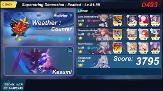 Honkai Impact 3rd exalted red lotus abyss  Kasumi v5 [upl. by Hut149]