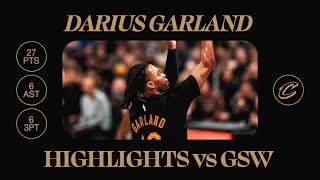 Cavs vs Warriors  Darius Garland Highlights  1182024 [upl. by Barthol]