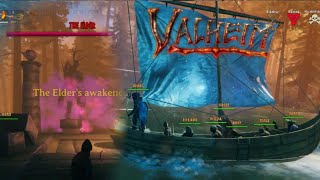 We are Vikings  continue journey by water to battle the Elder Boss valheim [upl. by Eak]