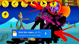 stick war legacy VIP 🔥 mod APK super vamp boss skin golden giant [upl. by Ynoyrb]