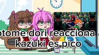 otome dori react to kazuki es pico overdue retake fnf [upl. by Suirauqram]