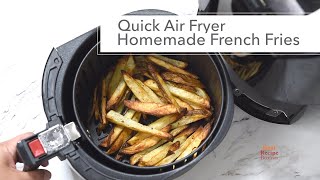 Air Fryer Homemade French Fries with Time amp Temp So Easy [upl. by Llenyr422]