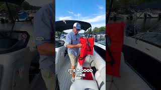 Pontoon Winterization Basics Dry Your Life Jackets and Compartment shorts boat pontoon [upl. by Alvar730]