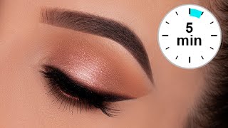 5 MINUTE Eye Makeup for Work  School  Everyday [upl. by Eydnarb746]