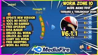 UPDATE‼️ WORM ZONE IO Apk Mod V611 Terbaru 2024  UNLIMITED MONEY amp UNLOCK ALL SKIN [upl. by Ariom]