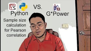 Python vs GPower Sample size calculation for Pearson correlation [upl. by Stirling794]