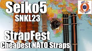 Seiko5 Strapfest with Cheapest NATO Straps [upl. by Sisson]