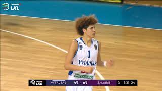 LaMelo hits FOUR 3pointers in a row against Zalgiris Kaunas [upl. by Utley365]