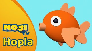 EEN VIS VOOR HOPLA 🐟  HOPLA 🐇  Nederlandse Kinderseries  MojiTV [upl. by Beetner]