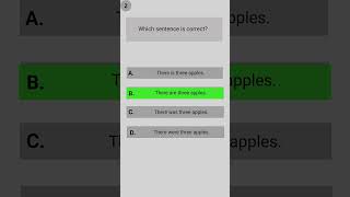 Can You SPOT the Correct Sentence  English quiz  ytshorts youtubeshorts quiz englishquiz [upl. by Niltak]