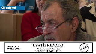 Renato Usatîi la Glodeni Nicio pensie nu trebuie să fie mai mică de 5 mii de lei [upl. by Eilraep]