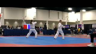 Jonah in Traditional Forms final at the 2023 AAU Taekwondo Nationals [upl. by Yelreveb]