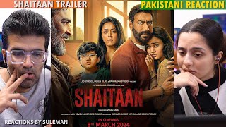 Pakistani Couple Reacts To Shaitaan Trailer  Ajay Devgn  R Madhavan  Jyotika [upl. by Otilia]