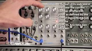 Rossum ElectroMusic Evolution Demo VCF Variable Character Ladder Filter [upl. by Nylorak436]