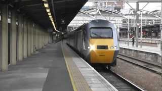 HST 43257 Departs Leeds with a Mega 16 Tone [upl. by Accemahs224]