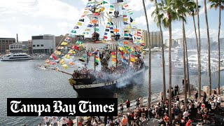 Gasparilla 2024 The pirate invasion of downtown Tampa is on [upl. by Aicnelev]