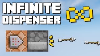 Minecraft Infinite Dispenser Using Command Block 113 Super Simple [upl. by Fari156]