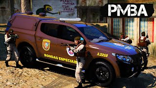 GTA V PMBA  RONDESP EM CONFRONTO NA FAVELA  GTA 5 POLICIAL [upl. by Conni]