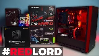 1500 Gaming PC  Timelapse Build  RED LORD [upl. by Michigan]