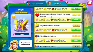 Complete 5 Task in Enchantment Quest Mode  Unlocked Seasonal Treasure  DML [upl. by Eelyak]