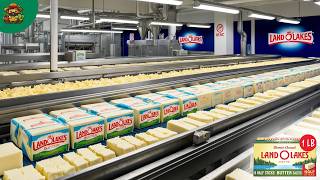 How Butter Is Made In Mega Factory With Modern Food Processing Technology [upl. by Nalor]